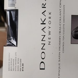 Donna Karan Opaque Satin Hosiery, Kerosene Brown
